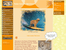 Tablet Screenshot of fablegoldenretrievers.com